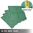 VEVOR Tiles Interlocking 50 PCS Green, Drainage Tiles 12x12x0.5 Inches, Deck Tiles Outdoor Floor Tiles, Outdoor Interlocking Tiles, Deck Flooring for Pool Shower Bathroom Deck Patio Garage