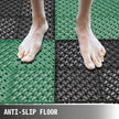 VEVOR Tiles Interlocking 50 PCS Green, Drainage Tiles 12x12x0.5 Inches, Deck Tiles Outdoor Floor Tiles, Outdoor Interlocking Tiles, Deck Flooring for Pool Shower Bathroom Deck Patio Garage
