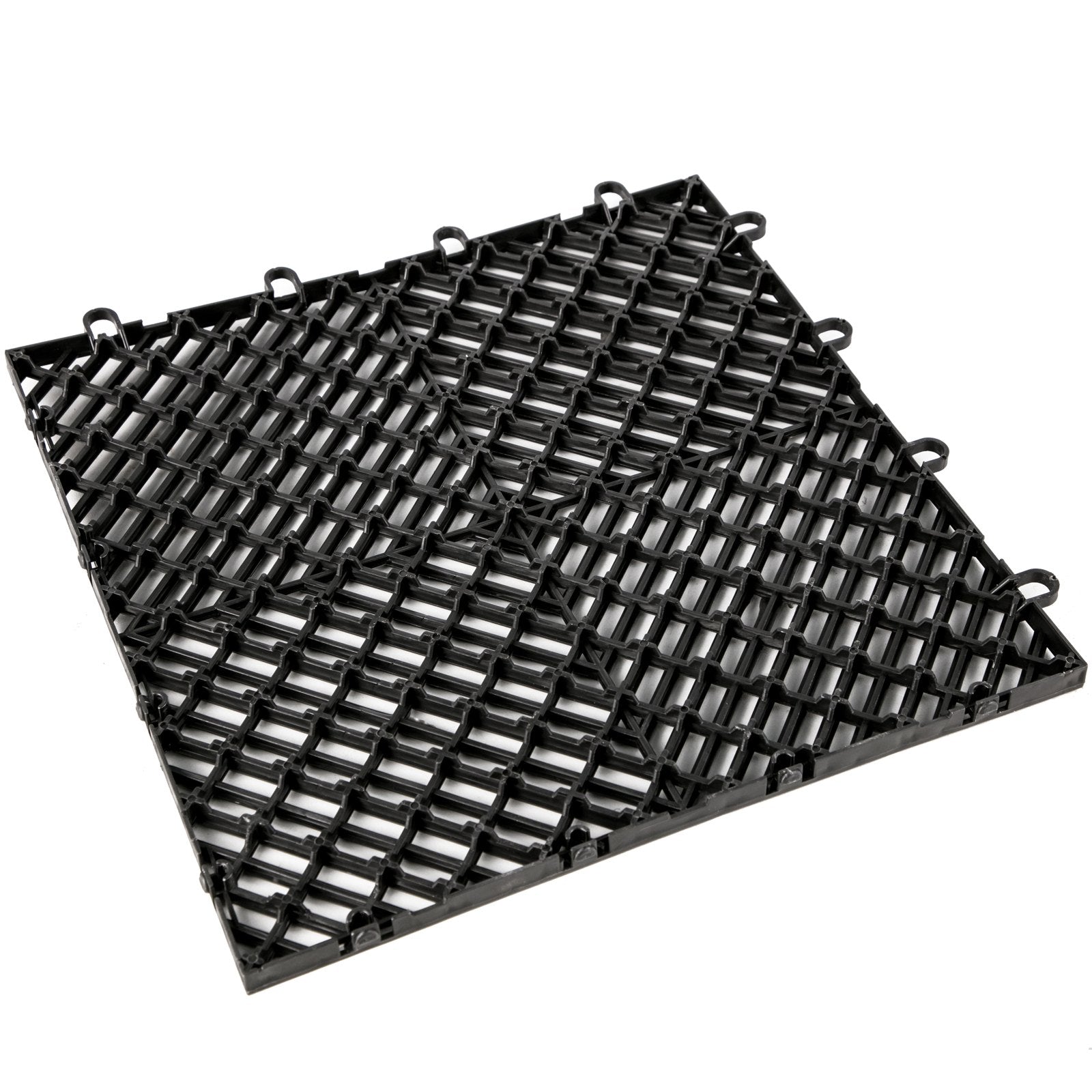 VEVOR Tiles Interlocking 55 PCS Black, Drainage Tiles 12x12x0.5 Inches, Deck Tiles Outdoor Floor Tiles, Outdoor Interlocking Tiles, Deck Flooring for Pool Shower Bathroom Deck Patio Garage