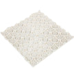 VEVOR Drainage Tiles Interlocking 25 Pack White, Outdoor Modular Interlocking Deck Tile 11.8x11.8x0.5 Inches, Dry Deck Tiles for Pool Shower Sauna Bathroom Deck Patio Garage