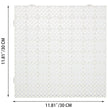 VEVOR Drainage Tiles Interlocking 25 Pack White, Outdoor Modular Interlocking Deck Tile 11.8x11.8x0.5 Inches, Dry Deck Tiles for Pool Shower Sauna Bathroom Deck Patio Garage