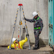 VEVOR Confined Space Tripod Kit, 1200 lbs Winch, Confined Space Tripod 7' Legs and 98' Cable, Confined Space Rescue Tripod 32.8' Fall Protection, Harness, Storage Bag for Traditional Confined Spaces