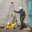 VEVOR Confined Space Tripod Kit, 1800 lbs Winch, Confined Space Tripod 7' Legs and 98' Cable, Confined Space Rescue Tripod 32.8' Fall Protection, Harness, Storage Bag for Traditional Confined Spaces