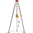 VEVOR Confined Space Tripod Kit, 1800 lbs Winch, Confined Space Tripod 7' Legs and 98' Cable, Confined Space Rescue Tripod 32.8' Fall Protection, Harness, Storage Bag for Traditional Confined Spaces