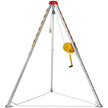 VEVOR Confined Space Tripod Kit, 1800 lbs Winch, Confined Space Tripod 7' Legs and 98' Cable, Confined Space Rescue Tripod 32.8' Fall Protection, Harness, Storage Bag for Traditional Confined Spaces
