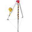 VEVOR Confined Space Tripod Kit, 2600 lbs Winch, Confined Space Tripod 8' Legs and 98' Cable, Confined Space Rescue Tripod 32.8' Fall Protection, Harness, Blower, Bag for Traditional Confined Spaces
