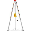 VEVOR Confined Space Tripod Kit, 2600 lbs Winch, Confined Space Tripod 8' Legs and 98' Cable, Confined Space Rescue Tripod 32.8' Fall Protection, Harness, Storage Bag for Traditional Confined Spaces