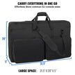 VEVOR Padded DJ Mixer Gig Bag, 1200D Oxford Fabric, DJ Gear Carry Bag with a Storage Pocket 4.92 ft Removable Shoulder Strap 0.39 in Padding, 32.6 x 8.6 x 20.4 in Storage Case Fits for DJ Controller