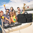 VEVOR Padded DJ Mixer Gig Bag, 1200D Oxford Fabric, DJ Gear Carry Bag with a Storage Pocket 4.92 ft Removable Shoulder Strap 0.39 in Padding, 32.6 x 8.6 x 20.4 in Storage Case Fits for DJ Controller