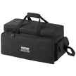 VEVOR DJ Cable File Bag, 1200D Oxford Fabric, DJ Gig Bag with 9 Detachable Divider 4.92 ft Padded Shoulder Strap Plastic Bottom Pad, 23.6 x 11.8 x 12.7 in DJ Wire Bag for DJ Gear Musical Accessories