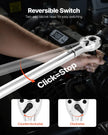 VEVOR Click Torque Wrench 3/4Inch Drive 100-600 lbf-ft/136-814N.m Dual-direction