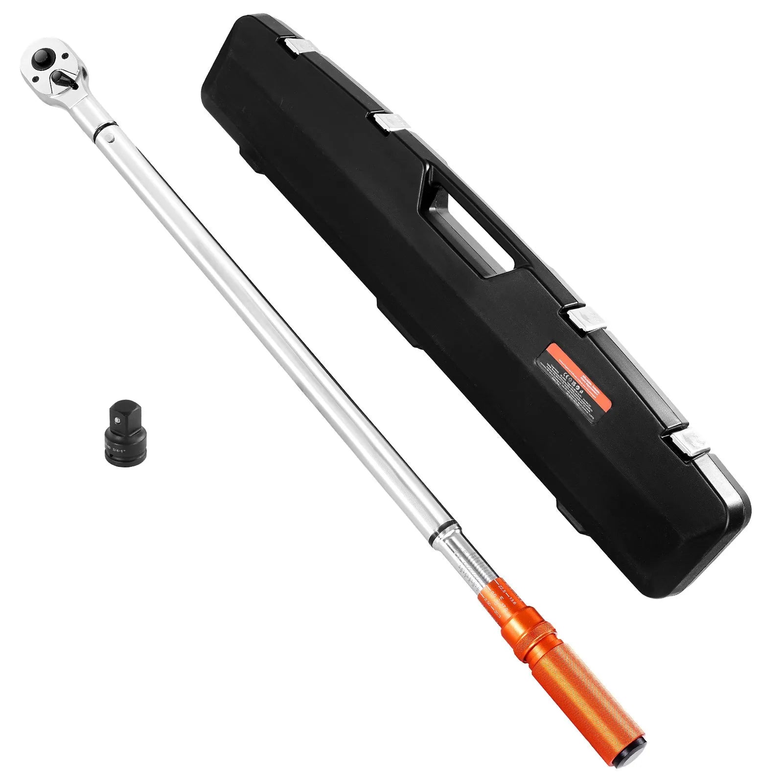 VEVOR Click Torque Wrench 3/4Inch Drive 100-600 lbf-ft/136-814N.m Dual-direction