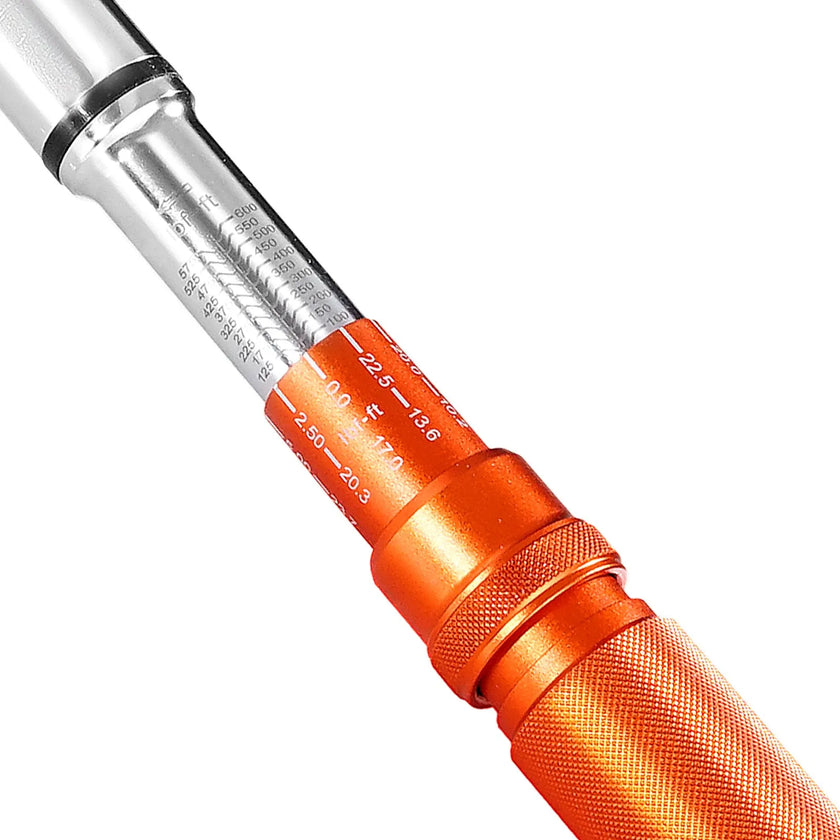 VEVOR Click Torque Wrench 3/4Inch Drive 100-600 lbf-ft/136-814N.m Dual-direction