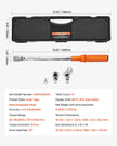 VEVOR Adjustable Click Torque Wrench 1/2Inch Drive 20-160 lbf-ft/27.1-216.8 N.m