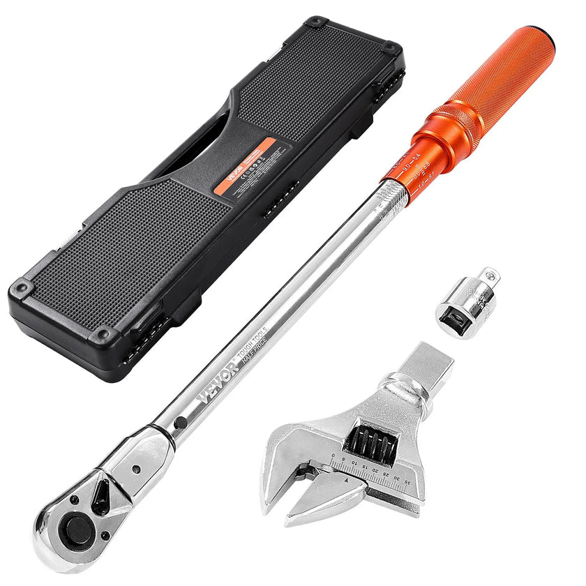 VEVOR Adjustable Click Torque Wrench 1/2Inch Drive 20-160 lbf-ft/27.1-216.8 N.m