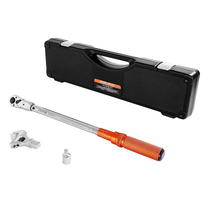 VEVOR Adjustable Click Torque Wrench 1/2Inch Drive 20-160 lbf-ft/27.1-216.8 N.m