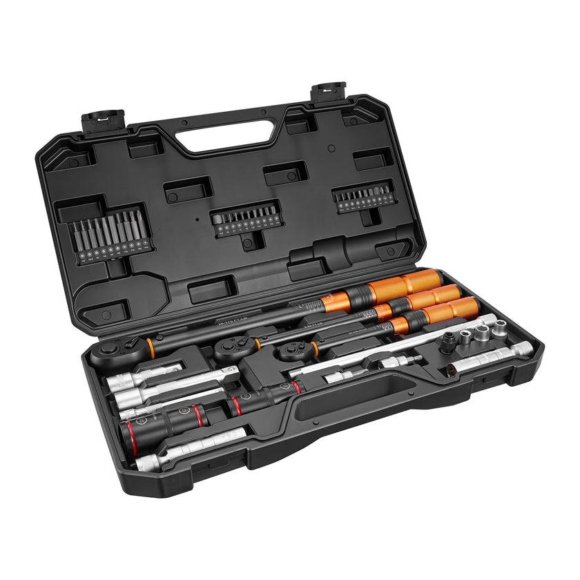 47-Piece Click Torque Wrench Set, 1/4
