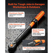 Product Title: VEVOR 1/2-Inch Drive Click Torque Wrench, 14.8-162.4 lb-ft (20-220 N·m), ±3% Precision with Extension Bar, Adapter & Storage Case for Automotive Repair