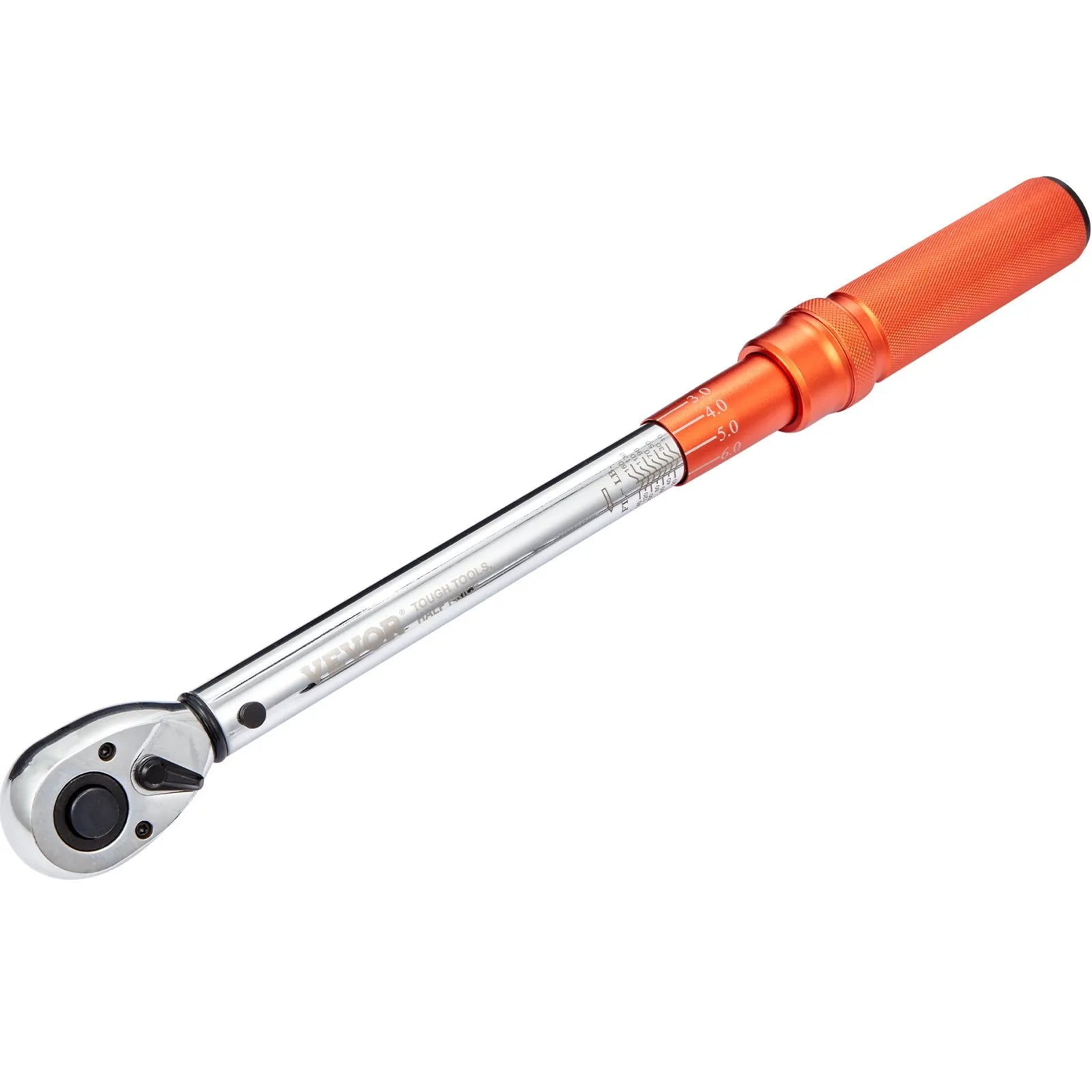 VEVOR Torque Wrench, 1/2-inch Drive Click Torque Wrench 10-150ft.lb/14-204n.m, Dual-Direction Adjustable Torque Wrench Set, Mechanical Dual Range Scales Torque Wrench Kit with Adapters Extension Rod