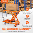 VEVOR Hydraulic Lift Table Cart, 500lbs Capacity 28.5