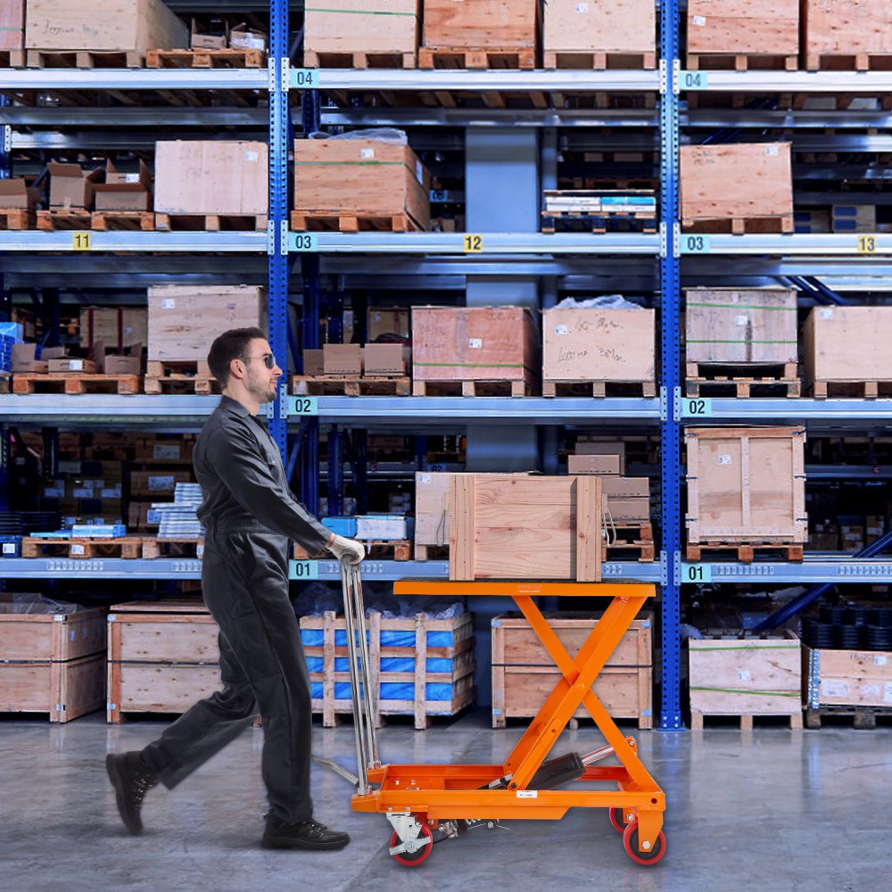 VEVOR Hydraulic Lift Table Cart, 500lbs Capacity 28.5