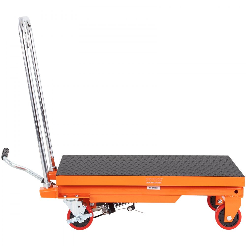 VEVOR Hydraulic Lift Table Cart, 500lbs Capacity 28.5