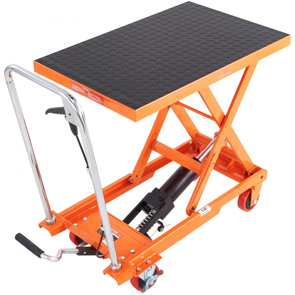 VEVOR Hydraulic Lift Table Cart, 500lbs Capacity 28.5