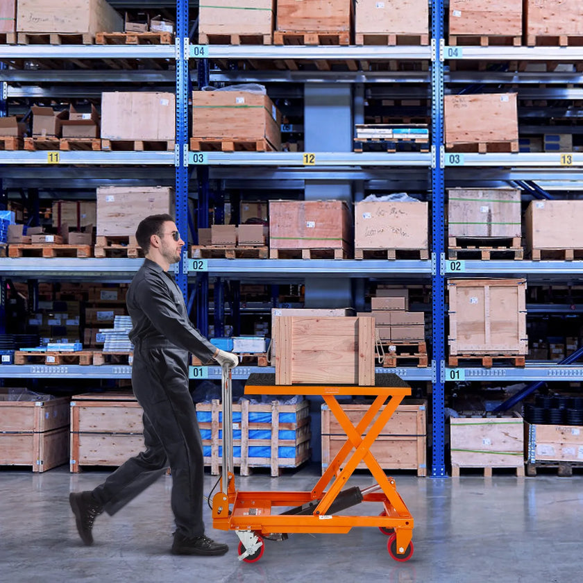 VEVOR Hydraulic Lift Table Cart, 330lbs Capacity 28.5