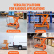 VEVOR Hydraulic Lift Table Cart, 1100lbs Capacity 35.4