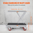 VEVOR Hydraulic Lift Table Cart, 500lbs Capacity 28.5
