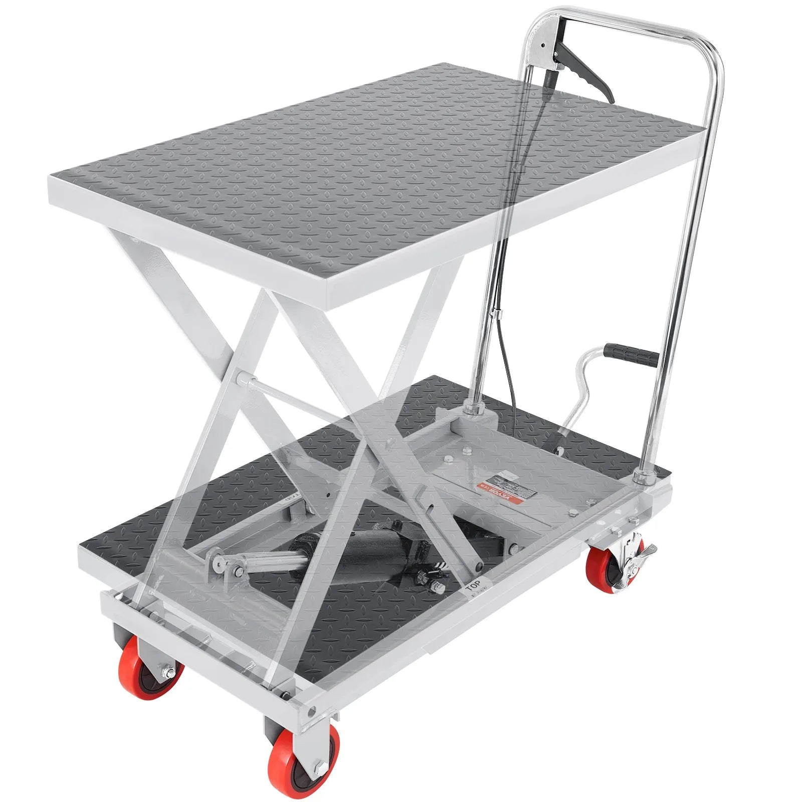 VEVOR Hydraulic Lift Table Cart, 500lbs Capacity 28.5