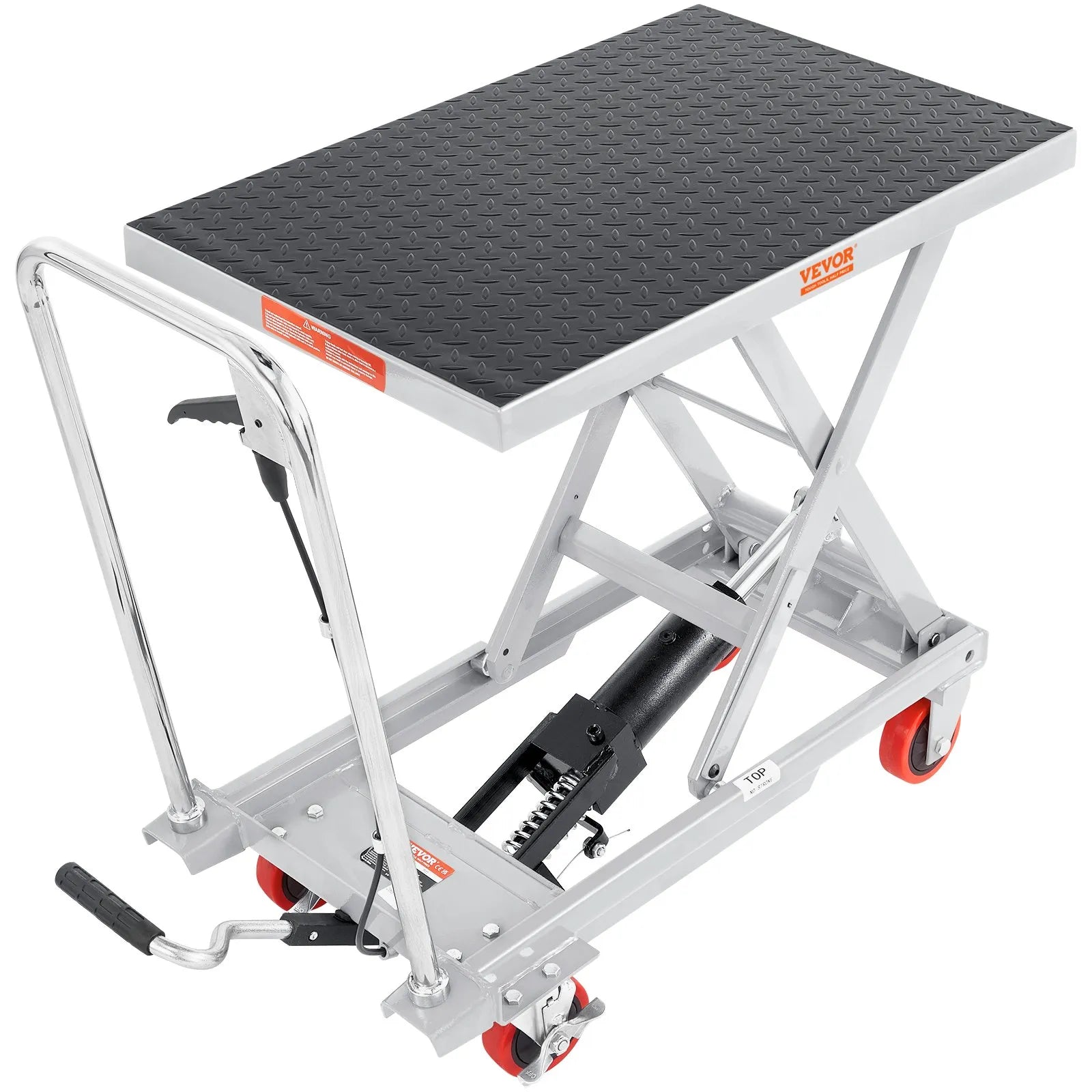 VEVOR Hydraulic Lift Table Cart, 500lbs Capacity 28.5