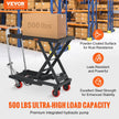VEVOR Hydraulic Lift Table Cart, 500lbs Capacity 28.5