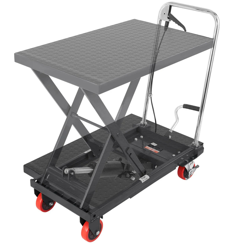 VEVOR Hydraulic Lift Table Cart, 500lbs Capacity 28.5