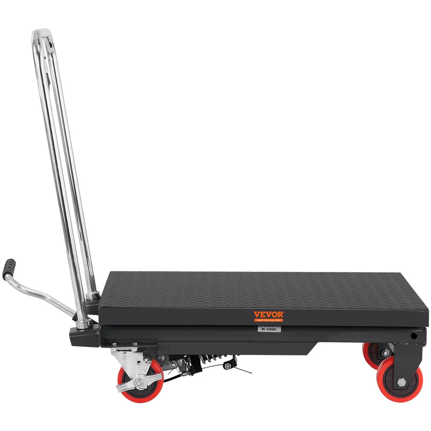 VEVOR Hydraulic Lift Table Cart, 500lbs Capacity 28.5