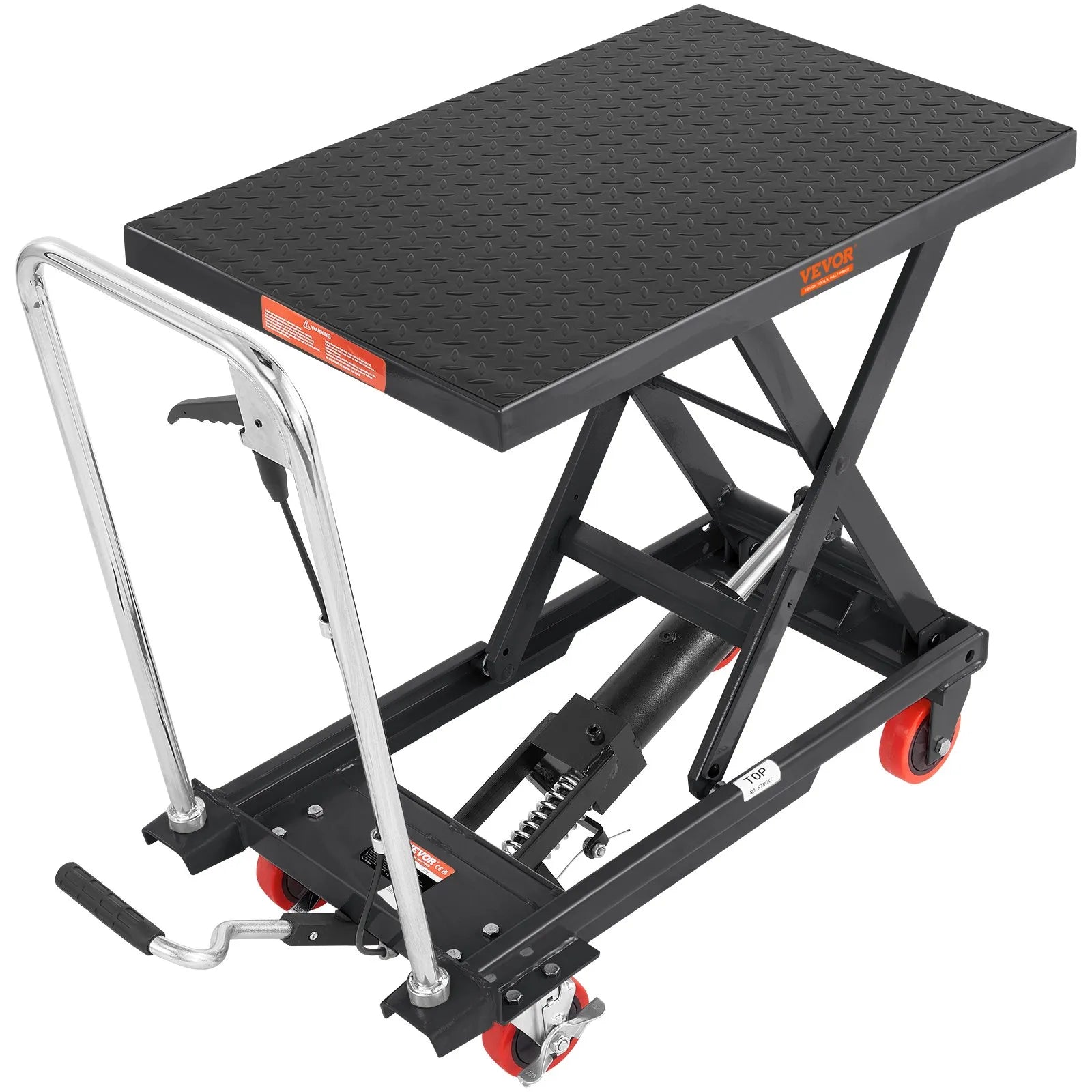 VEVOR Hydraulic Lift Table Cart, 500lbs Capacity 28.5