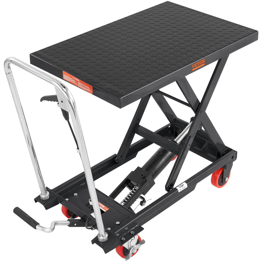 VEVOR Hydraulic Lift Table Cart, 500lbs Capacity 28.5