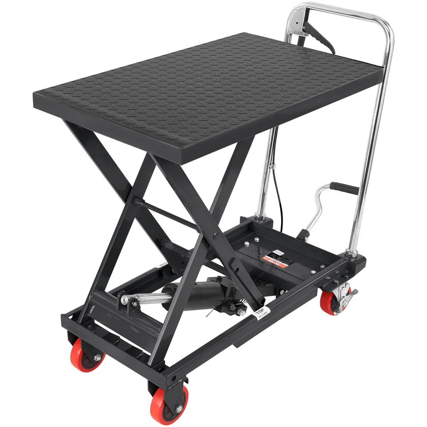 VEVOR Hydraulic Lift Table Cart, 500lbs Capacity 28.5