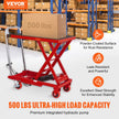 VEVOR Hydraulic Lift Table Cart, 500lbs Capacity 28.5
