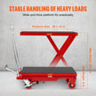 VEVOR Hydraulic Lift Table Cart, 500lbs Capacity 28.5