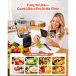 VEVOR Professional Countertop Blender with Sound Shield, 68 oz Capacity, 2200W High-Power Smoothie & Food Processor Blender – White