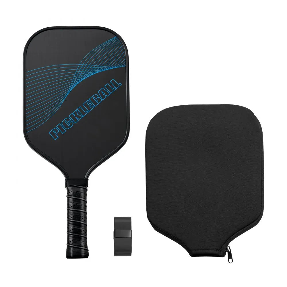 VEVOR Pro Carbon Fiber Pickleball Paddle Honeycomb Core Racket for Adults Blue