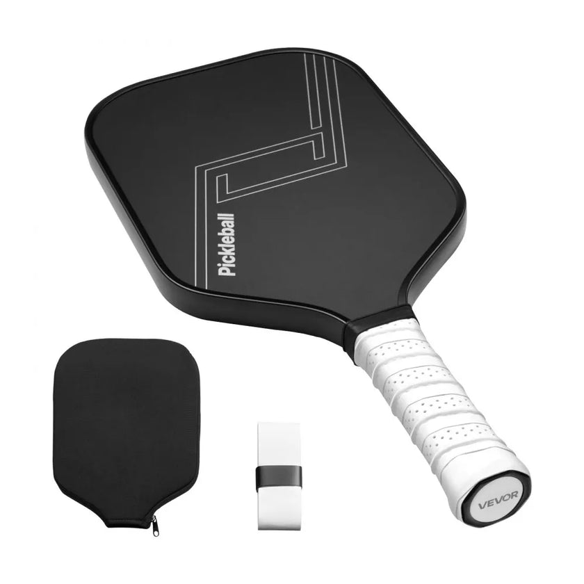 VEVOR Pro Carbon Fiber Pickleball Paddle Honeycomb Core Racket for Adults Black