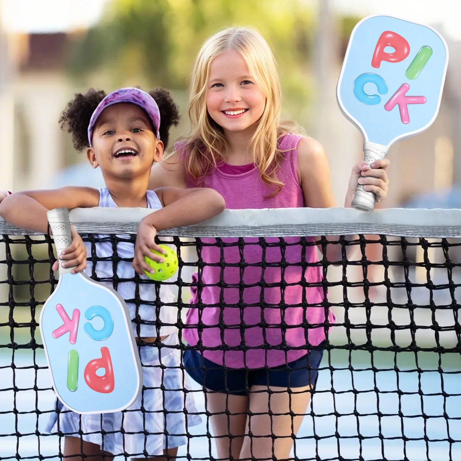 VEVOR Kids Fiberglass Pickleball Paddle Child Size Lightweight Honeycomb Racket