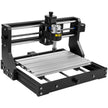 VEVOR CNC 3018-PRO 3 Axis CNC Router Kit GRBL Control With Offline Controller 1 Pcs 5mm ER11 PCB and 10PCS 3.175MM + 4 Sets CNC Plates+1 Pcs ER11 Collet Set for Carving Milling Plastic Acrylic PVC