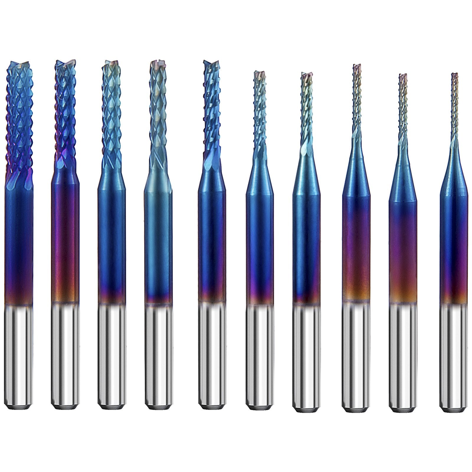 VEVOR 10PCs CNC Router Bits 1/8