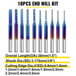 VEVOR 10PCs CNC Router Bits 1/8