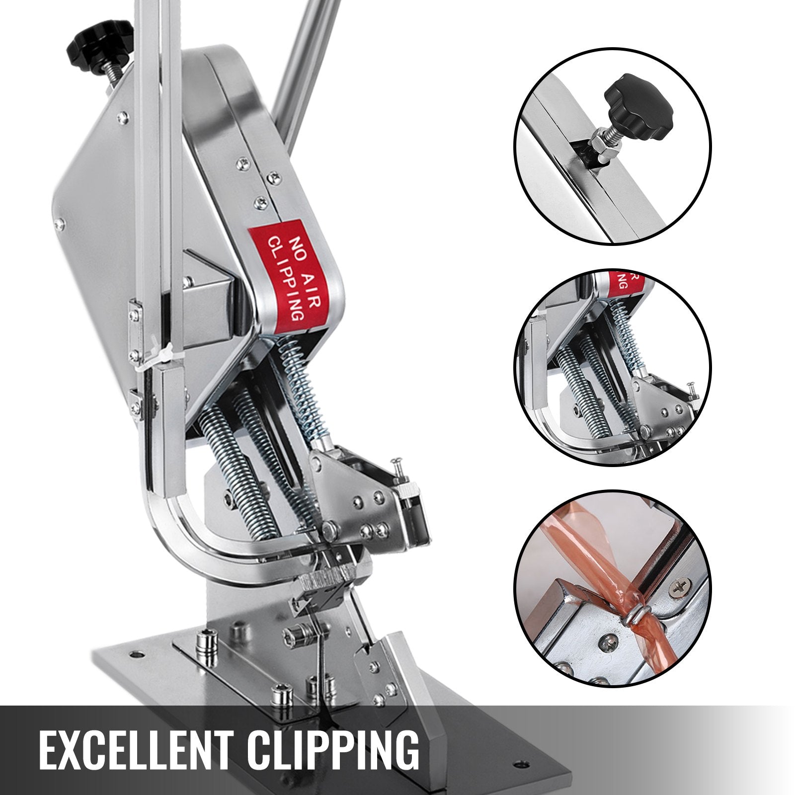 VEVOR U-Shape Sausage Clipper Clipping Machine, Manual Sausage Clipper, Portable Clipping Machine with 8000PCS U-Shape Clips, for Supermarkets Bakeries Cafe Shops