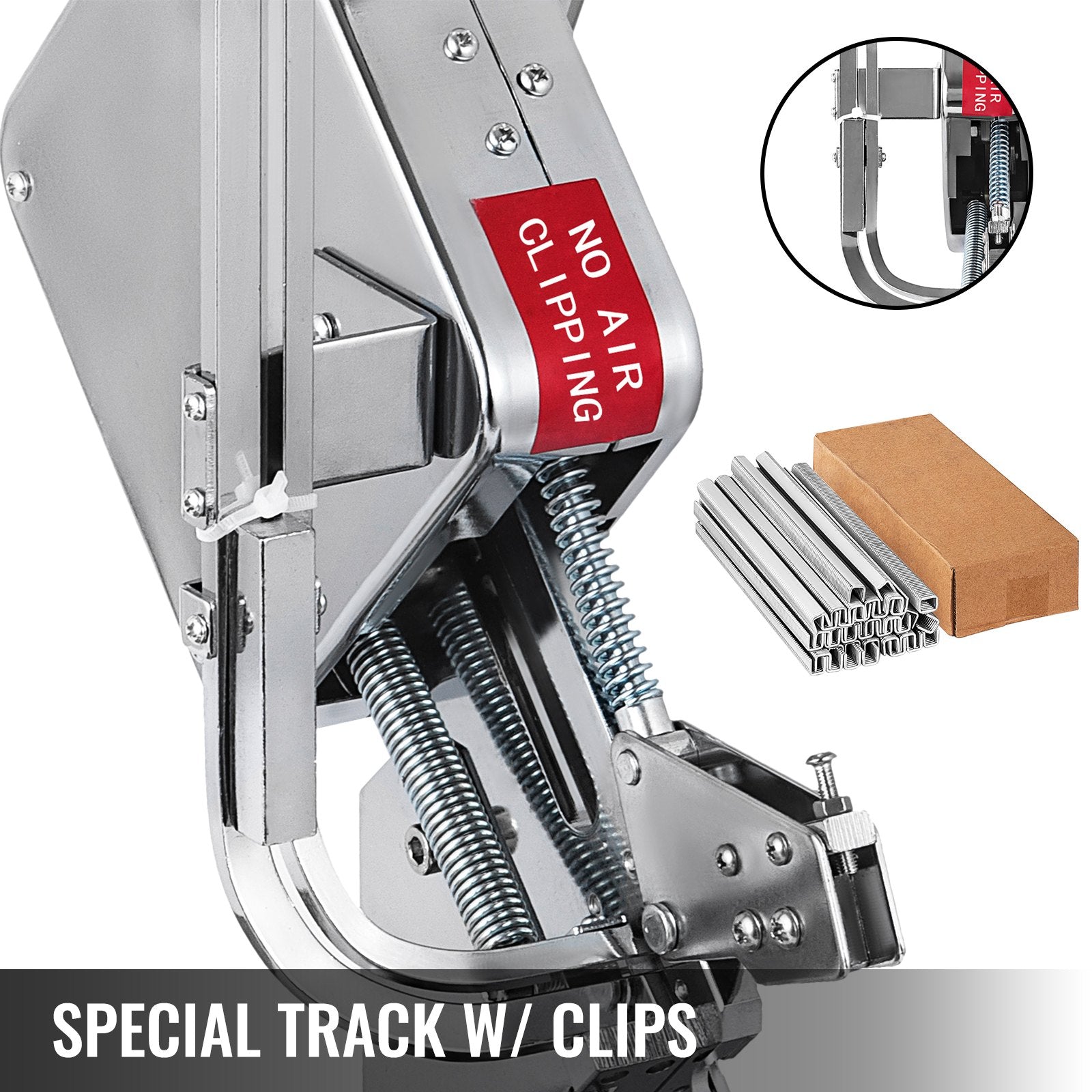 VEVOR U-Shape Sausage Clipper Clipping Machine, Manual Sausage Clipper, Portable Clipping Machine with 8000PCS U-Shape Clips, for Supermarkets Bakeries Cafe Shops