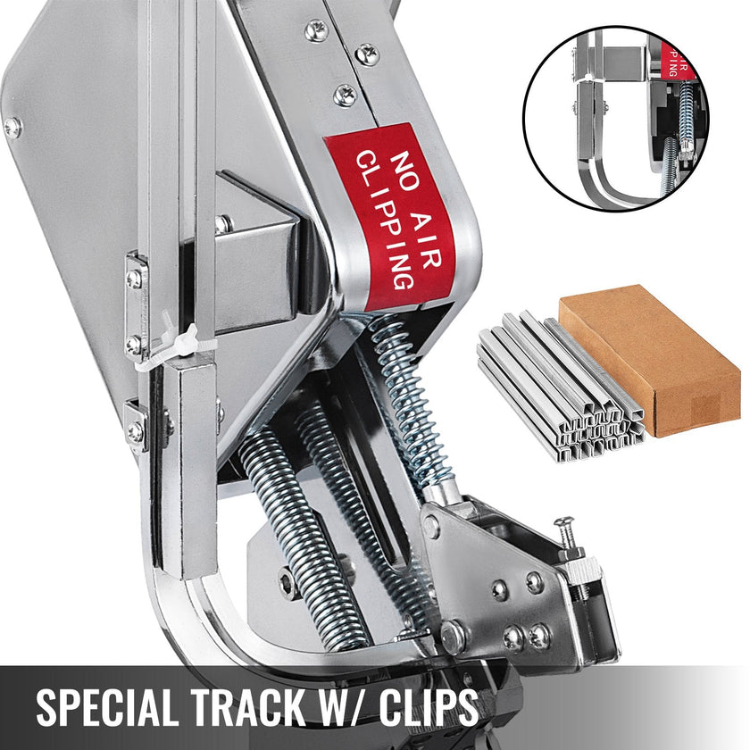 VEVOR U-Shape Sausage Clipper Clipping Machine, Manual Sausage Clipper, Portable Clipping Machine with 8000PCS U-Shape Clips, for Supermarkets Bakeries Cafe Shops